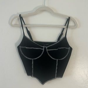 Shein Black Crop Top